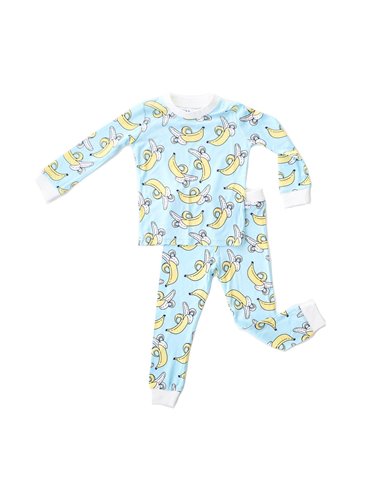 Bananas Two-Piece Toddler/Kids Bamboo Viscose Pajama Set