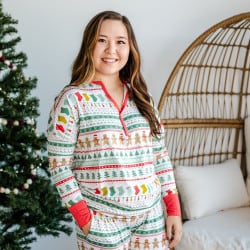 Fair Isle - Women's Bamboo Viscose Pajama Set