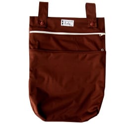 SIGNATURE™️ - Double Pocket Wet Bag - Cocoa
