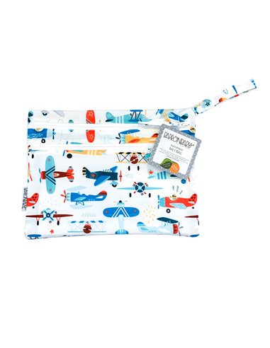 Retro Airplanes - Waterproof Wet Bag (For mealtime, on-the-go, and more!)