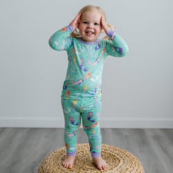Mermaid Magic Two-Piece Toddler/Kids Bamboo Viscose Pajama Set